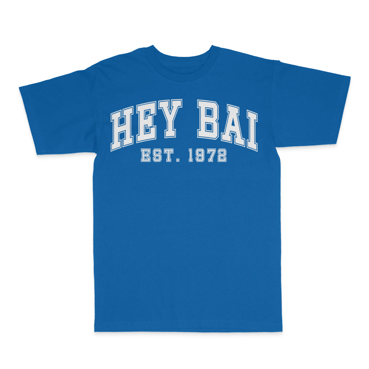 Hey Bai Royal Blue T-Shirt - White Print